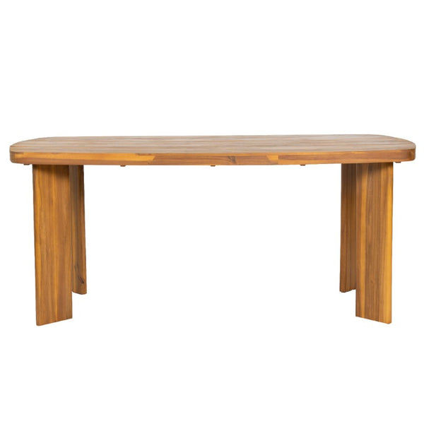 English Elm 7‑Piece Acacia Wood Outdoor Dining Set Oval Teak Table Rope Woven Arm Chairs Patio N762P506193D_N762P238694B3