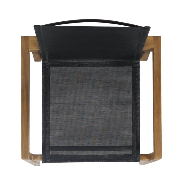 English Elm 7 Piece Acacia Wood Outdoor Dining Set with Extendable Table and Mesh Armchairs N762S000003D
