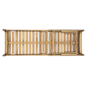 English Elm 76.8" Acacia Wood Outdoor Chaise Lounger Set Woven Rattan Armrests Poolside Patio Beige+Light Grey+Natural N762S000020AAA