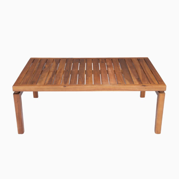 English Elm Acacia Wood Outdoor Conversation Set Resort Style Teak Frame Rope Weave 4 Piece N762S000050AAD