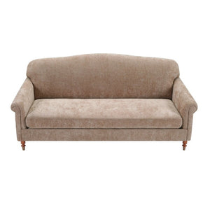 English Elm Modern Chenille Loveseat with Rolled Arms Pocket Spring Support for Cozy Living Spaces Oatmeal N763P362173O
