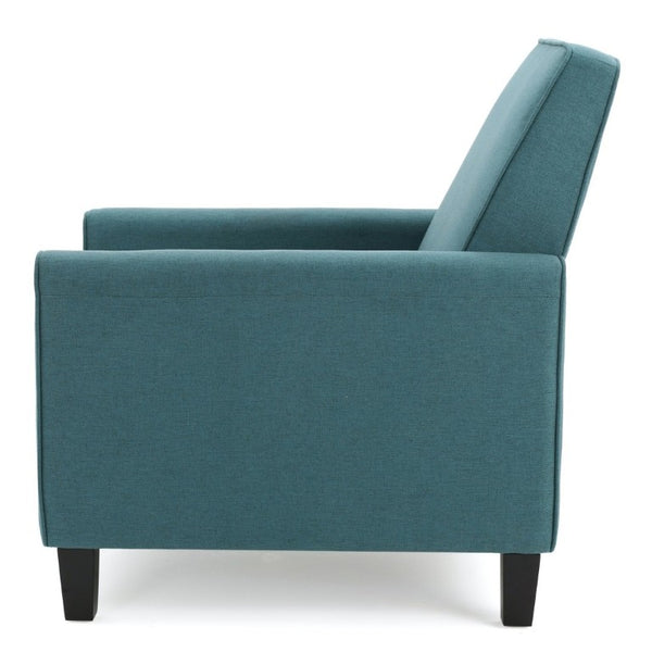 English Elm 27.5 Push Back Recliner Polyester Upholstered Armchair with Rubber Wood Legs for Home N763P410540T