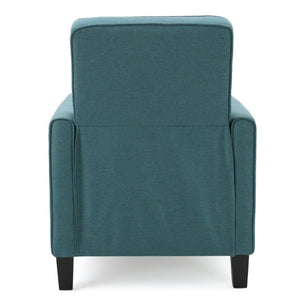 English Elm 27.5 Push Back Recliner Polyester Upholstered Armchair with Rubber Wood Legs for Home N763P410540T