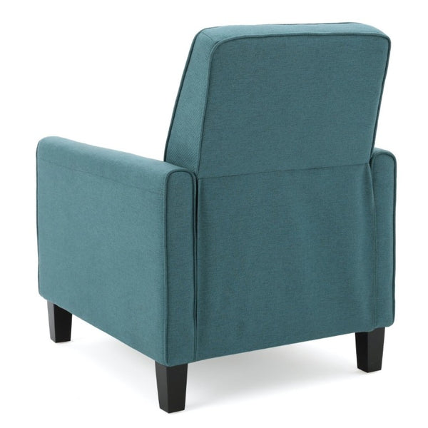 English Elm 27.5 Push Back Recliner Polyester Upholstered Armchair with Rubber Wood Legs for Home N763P410540T