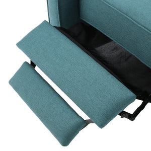 English Elm 27.5 Push Back Recliner Polyester Upholstered Armchair with Rubber Wood Legs for Home N763P410540T