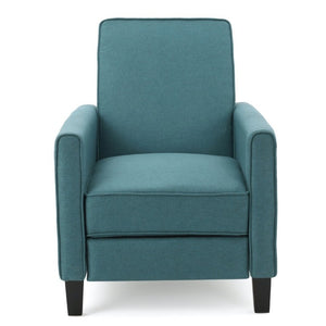 English Elm 27.5 Push Back Recliner Polyester Upholstered Armchair with Rubber Wood Legs for Home N763P410540T