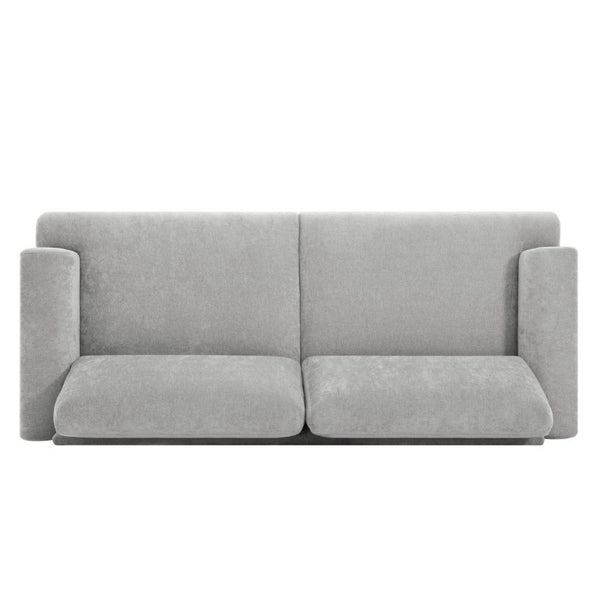 English Elm Stylish Chenille Three Seat Sofa Low Profile Contemporary Living Room Couch N763P415767E