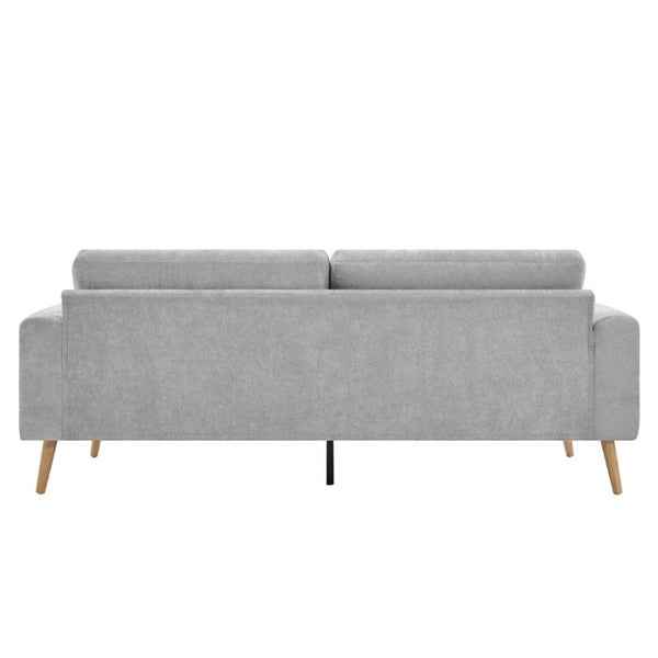 English Elm Stylish Chenille Three Seat Sofa Low Profile Contemporary Living Room Couch N763P415767E
