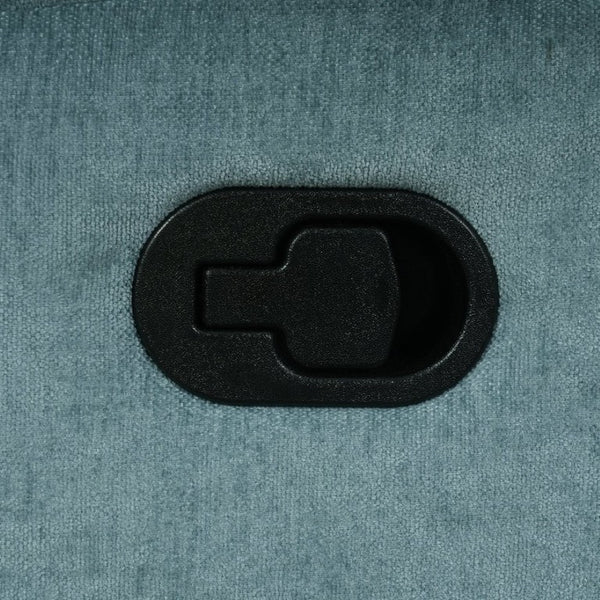 English Elm Manual Recliner Armchair Chenille Upholstered Three Position Lounge Seat for Living Room Teal N763P458102T