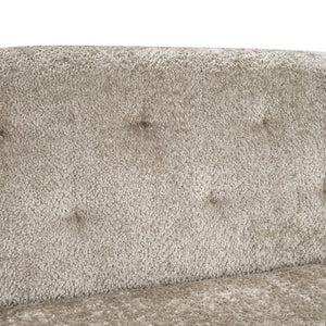 English Elm Modern Button Tufted Three Seater Sofa Plush Upholstered Mid Century Living Room Couch Brown N763P483968D