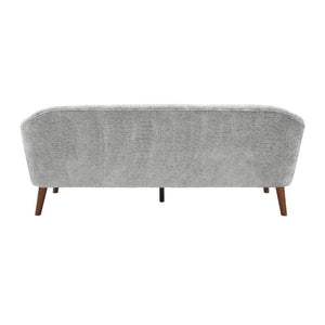 English Elm Modern Button Tufted Three Seater Sofa Plush Upholstered Mid Century Living Room Couch Light Grey N763P483968E