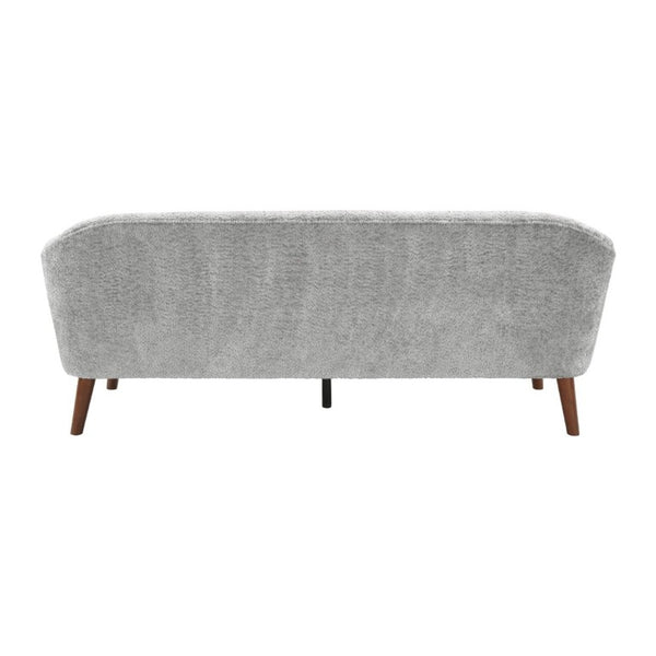 English Elm Modern Button Tufted Three Seater Sofa Plush Upholstered Mid Century Living Room Couch Light Grey N763P483968E