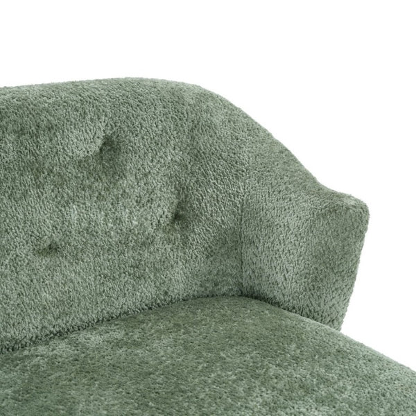 English Elm Modern Button Tufted Three Seater Sofa Plush Upholstered Mid Century Living Room Couch Green N763P483968F