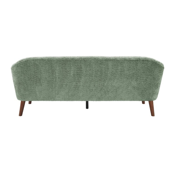 English Elm Modern Button Tufted Three Seater Sofa Plush Upholstered Mid Century Living Room Couch Green N763P483968F
