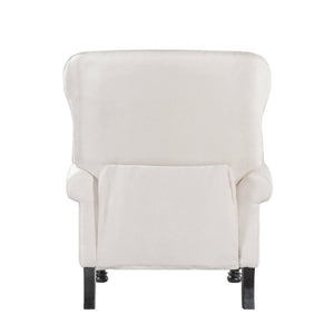 English Elm Modern Push Back Recliner Nailhead Trim Rolled Arms Polyester Fabric Lounge Chair N763P492694A
