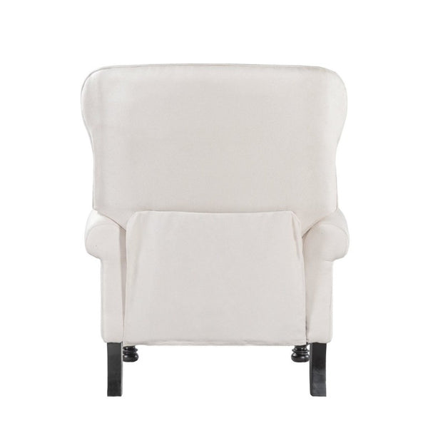 English Elm Modern Push Back Recliner Nailhead Trim Rolled Arms Polyester Fabric Lounge Chair N763P492694A