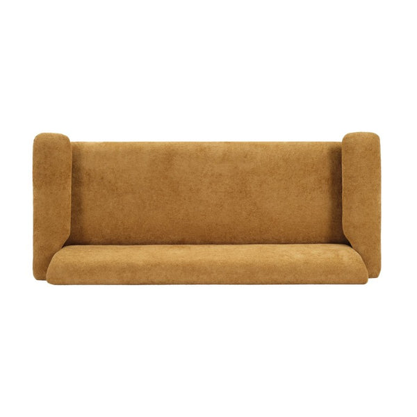 English Elm 69.9 Inch Chenille Two Seater Sofa with Pillow Arms Pocket Spring Cushion Living Room N763S000050Y
