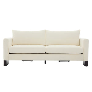 English Elm Modern Chenille Three-seat Sofa with Rubberwood Legs Pocket Spring Living Room N763S000131A