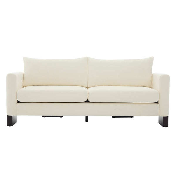 English Elm Modern Chenille Three-seat Sofa with Rubberwood Legs Pocket Spring Living Room N763S000131A