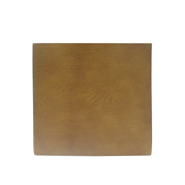 English Elm 14.25 Inch Concrete Hourglass Outdoor Side Table Matte Finish Sculptural Patio Accent N767P192080N