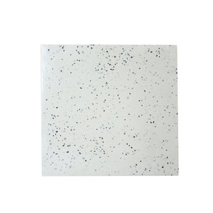 English Elm 14.75" Concrete Outdoor Side Table Hourglass Terrazzo Artisan Sculpted Patio Accent N767P192084W