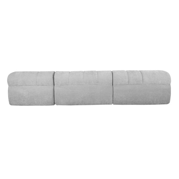 English Elm 122 Inch Modern L Shaped Sectional with Chaise High Density Foam Low Profile Living Room N767P277694E