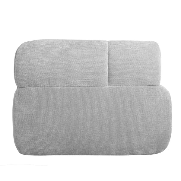 English Elm 122 Inch Modern L Shaped Sectional with Chaise High Density Foam Low Profile Living Room N767P277694E