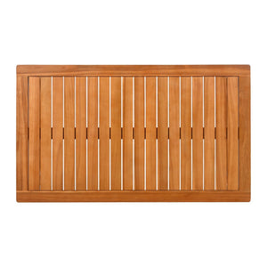 English Elm 4-piece Acacia Wood Outdoor Conversation Set with Plush Cushions for Patio Poolside N767P359149N