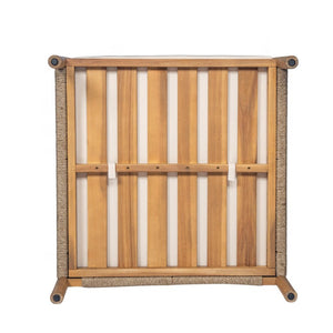 English Elm Modern Woven Patio Lounge Chair Solid Wood Frame Weather Resistant Cushions Outdoor N767P373337T