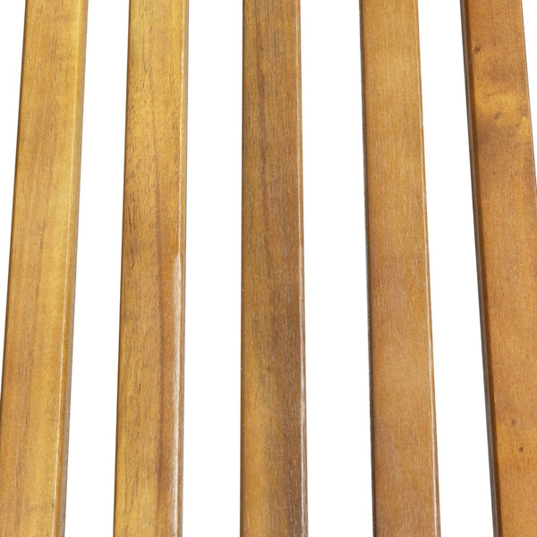 English Elm Nadine Outdoor Slatted Wood Chaise Lounge for Pool Decks and Patio Relaxation N767P384822T