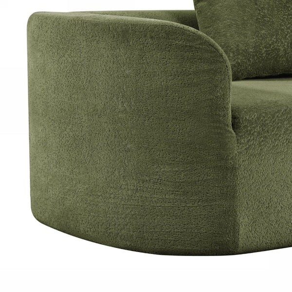 English Elm 116 Inch Curved Pearl Sectional Sofa with Chaise Seating Five in Retro Modern Style N767P388359F