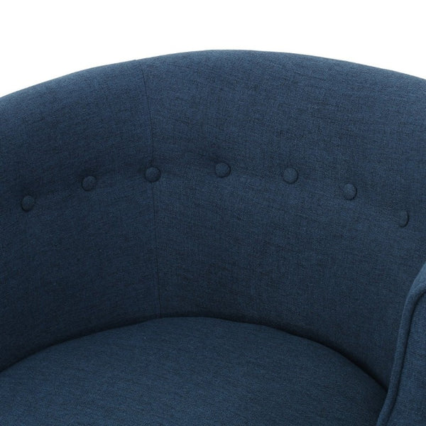 English Elm Club Chair Tufted Tub Seat with Tapered Birch Legs for Living Room or Bedroom N767P444381U