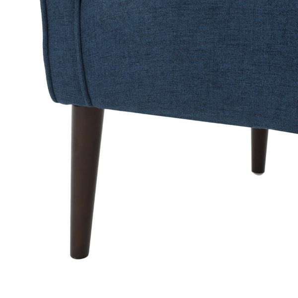 English Elm Club Chair Tufted Tub Seat with Tapered Birch Legs for Living Room or Bedroom N767P444381U