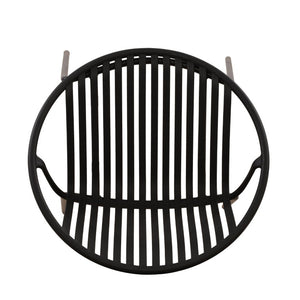 English Elm 7 Piece Outdoor Aluminum Polypropylene Dining Set with Six Stackable Patio Chairs N768P192555K_6_N768P491921B