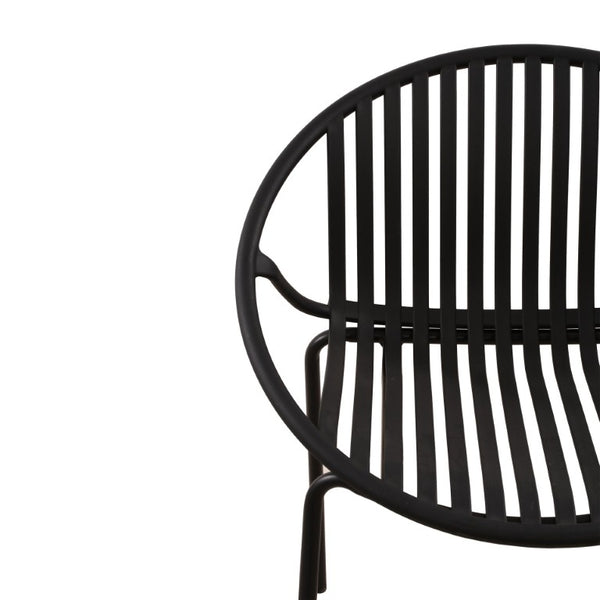 English Elm 7 Piece Outdoor Aluminum Polypropylene Dining Set with Six Stackable Patio Chairs N768P192555K_6_N768P491921B