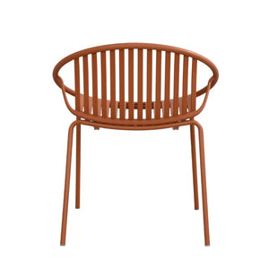 English Elm 7 Piece Outdoor Aluminum Dining Set with Polypropylene Stackable Chairs for Patio N768P192555O_6_N768P491921B