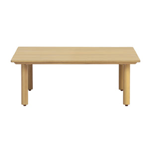 English Elm Acacia Solid Wood Outdoor Square Coffee Table with Slatted Top for Patio Decor N768P395019L