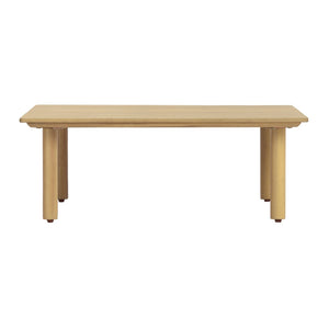 English Elm Acacia Solid Wood Outdoor Square Coffee Table with Slatted Top for Patio Decor N768P395019L