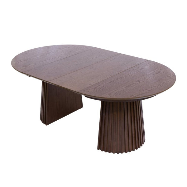 English Elm Table-Top,brown Oval Extendable Engineered Wood Dining Surface Warm Grain Finish N768P399828D