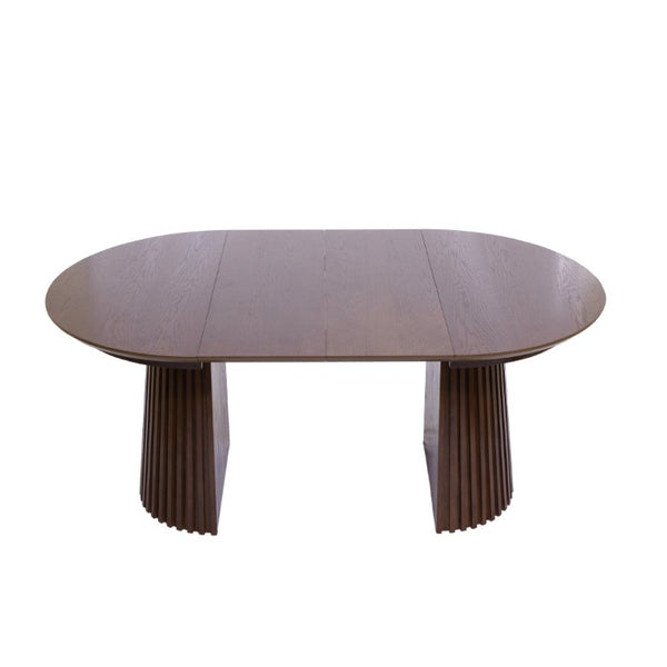 English Elm Table-Top,brown Oval Extendable Engineered Wood Dining Surface Warm Grain Finish N768P399828D