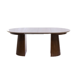 English Elm Table-Top,brown Oval Extendable Engineered Wood Dining Surface Warm Grain Finish N768P399828D