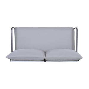 English Elm Outdoor Powder-coated Aluminum Loveseat with Thick Weather-resistant Cushions for Patio N768P422423W