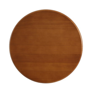 English Elm Walnut Stained Pine Round Side Table with Sculptural Fan Legs for Living Room N768P442343W