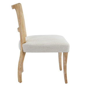 English Elm Modern Hand-woven Rattan Cane Back Dining Chairs with Rubberwood Legs Set of 2 N768P442373N