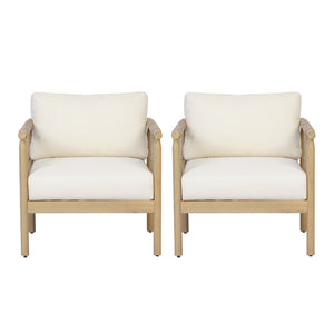 English Elm Light Teak Acacia Rope Woven Oversized Patio Armchair Set with Cream Cushions N768P446378L_2