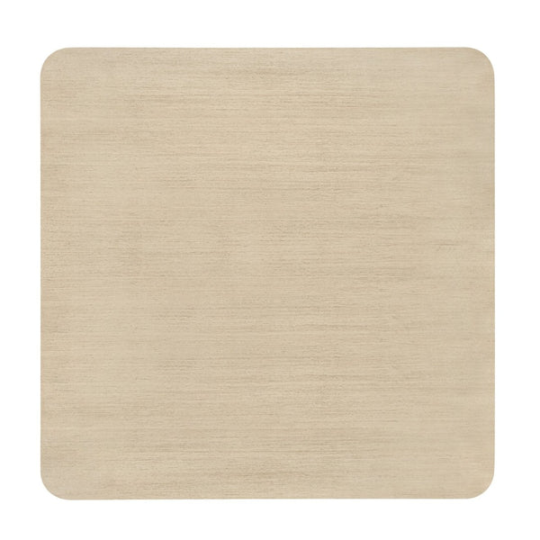 English Elm Square Two Tier Coffee Table with Fluted Legs Beige Wood Finish for Living Room N768P458485N