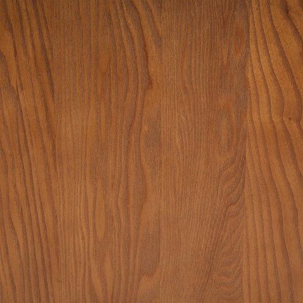 English Elm Mid-century Walnut Fluted Drawer Side Table with Open Shelf for Bedroom or Living Room N768P476676L