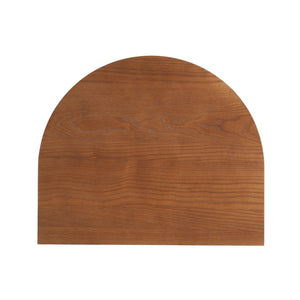 English Elm Mid-century Walnut Fluted Drawer Side Table with Open Shelf for Bedroom or Living Room N768P476676L