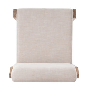 English Elm Upholstered Fabric Dining Chair Set of 2 with Solid Rubberwood Legs for Modern N768P510455N