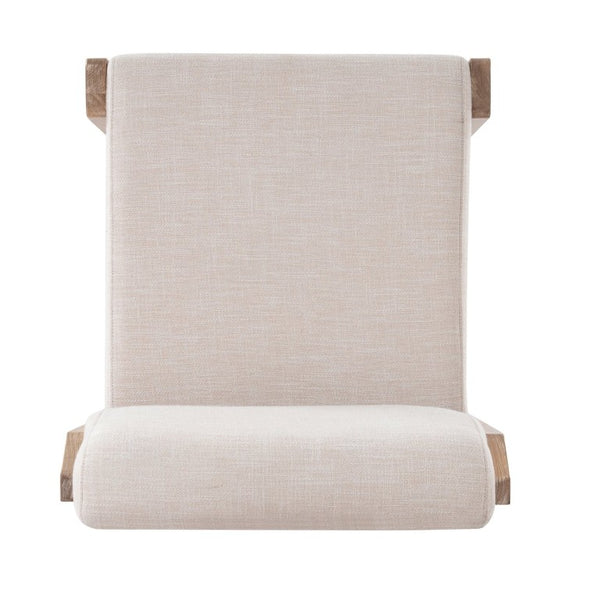 English Elm Upholstered Fabric Dining Chair Set of 2 with Solid Rubberwood Legs for Modern N768P510455N